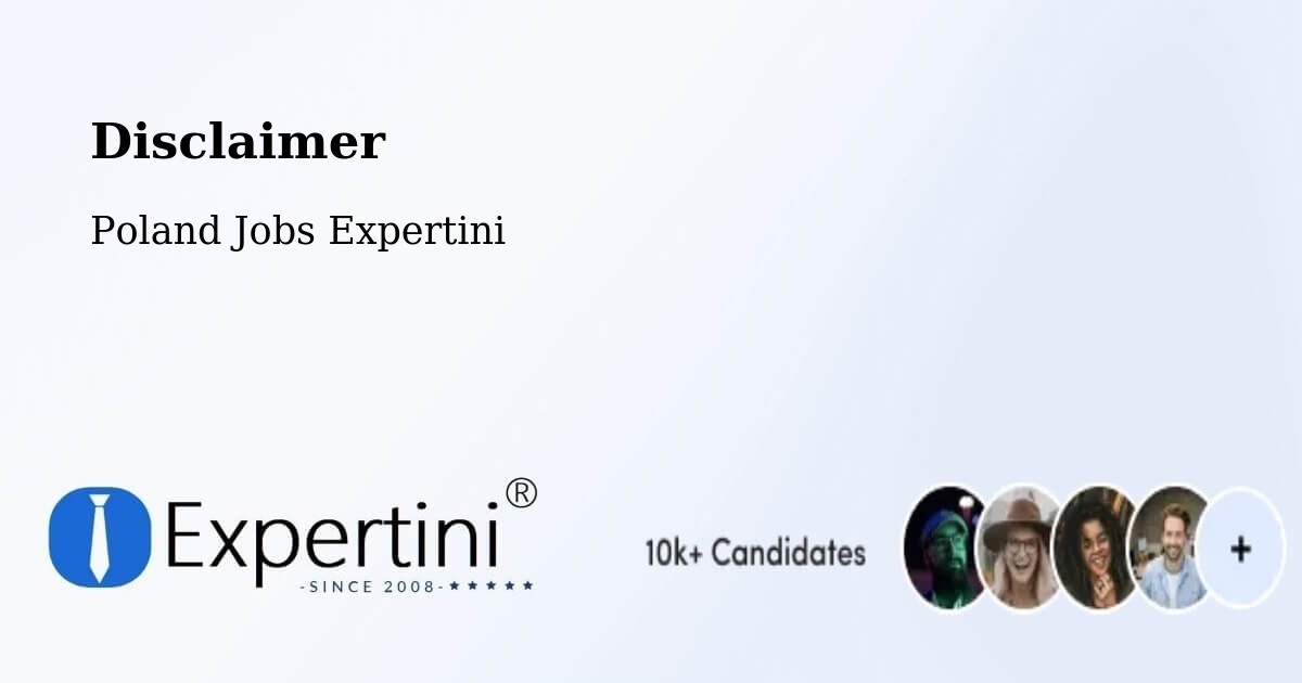 Disclaimer – Odolanów - Poland Jobs Expertini